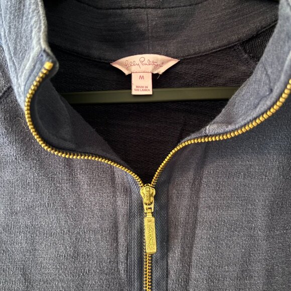 Lilly Pulitzer Popover Solid Half Zip Sweatshirt - Picture 6 of 6